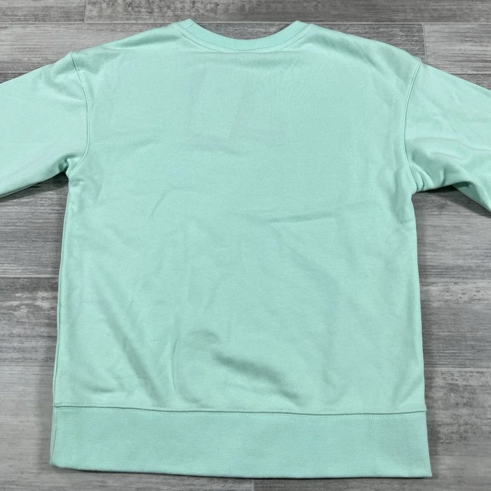 Nike Girl's Small Sweatshirt Floral Shirt Sportswear Pullover DM8210-379 Green‎